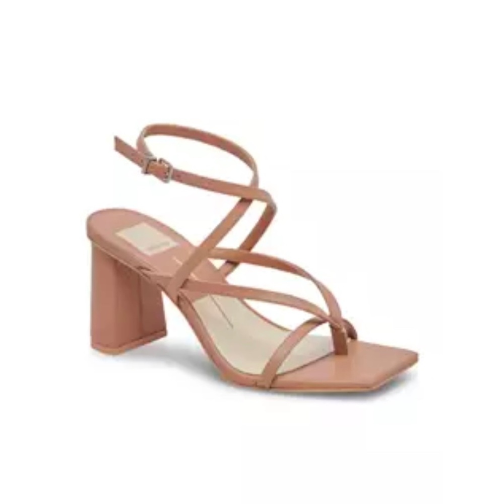 Dolce Vita Paroo Strappy Chunky Heels sz 8, tan